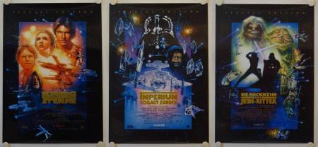 Star Wars Trilogy originales deutsches Filmplakat (R97)